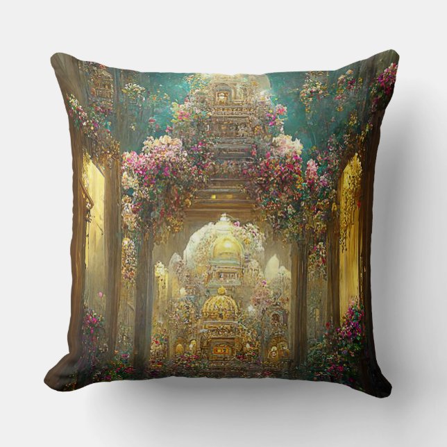 Fantasy Flowers Church - Almohada (Anverso)