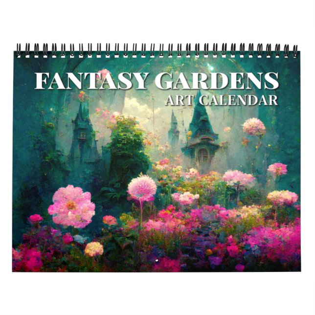 Fantasy Gardens Calendario de Arte Fantasía 2026 (Tapa)