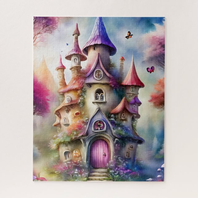 Fantasy Mushroom House Jigsaw Puzzle (Vertical)