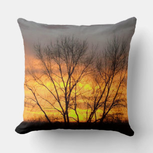 Fantasy Sunset 6 Cojín decorativo cuadrado