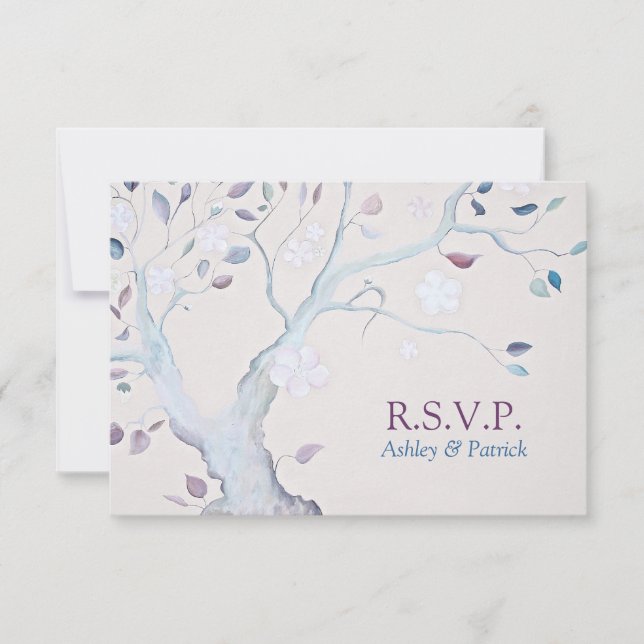 Fantasy Tree Wedding RSVP (Anverso)