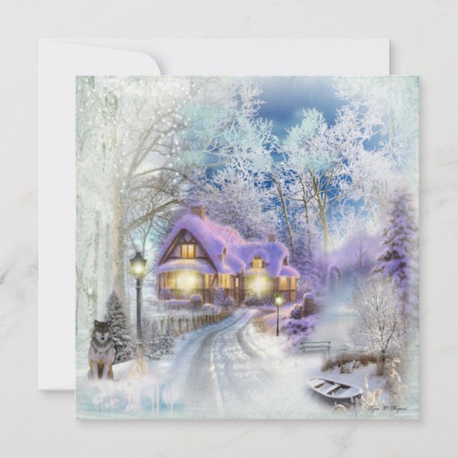Fantasy Winter Navidad Cottage (Anverso)