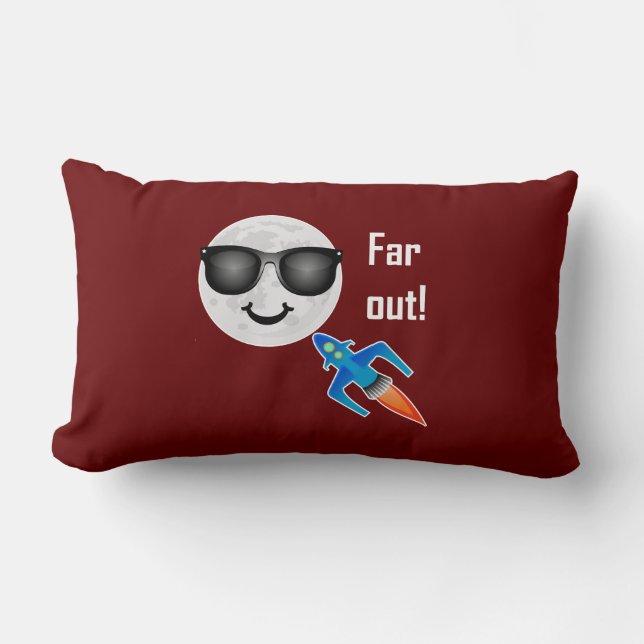 Far Out Design - Almohada Lumbar 13" x 21" (Anverso)