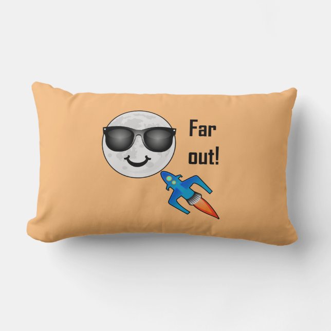 Far Out Design - Almohada Lumbar 33 cm x 53 cm (Anverso)