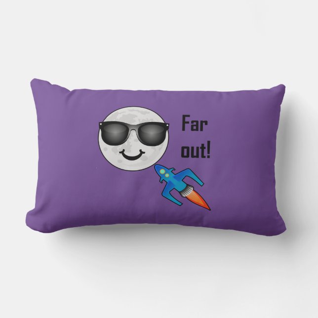 Far Out Design - Almohada Lumbar 33 cm x 53 cm (Anverso)