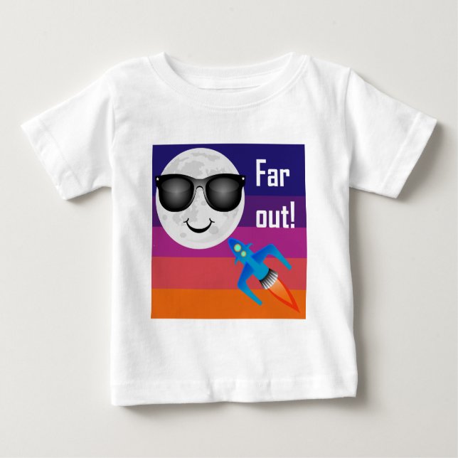 Far Out Design - Baby Fine Jersey Camiseta (Anverso)