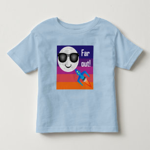Far Out Design - Camiseta de jersey fina para niño