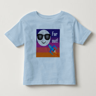 Far Out Design - Camiseta de jersey fina para niño