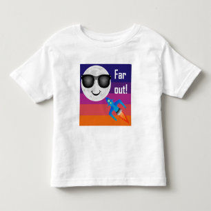 Far Out Design - Camiseta de jersey suave para niñ