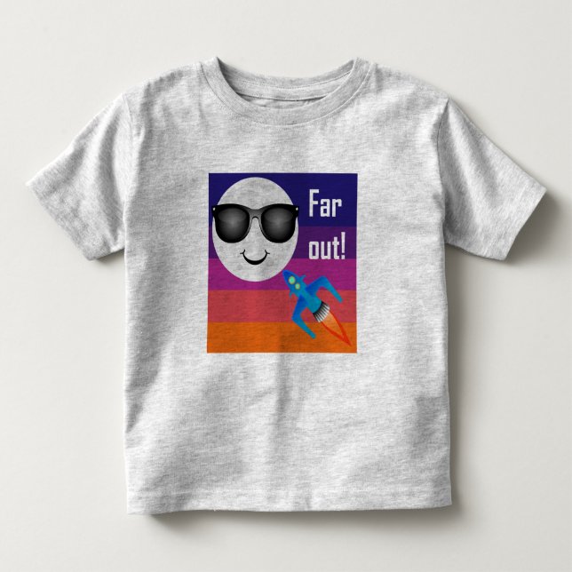 Far Out Design - Camiseta de jersey suave para niñ (Anverso)