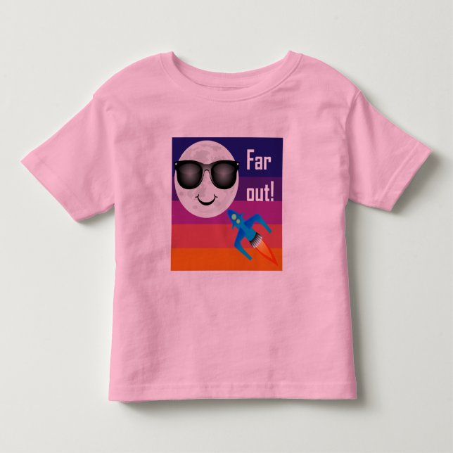 Far Out Design - Camiseta de jersey suave para niñ (Anverso)