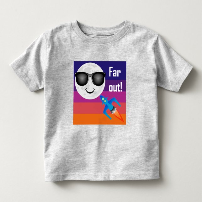 Far Out Design - Camiseta de jersey suave para niñ (Anverso)
