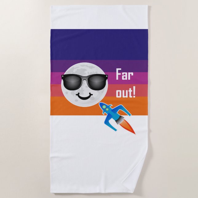 Far Out Design - Toalla de Playa (Anverso)