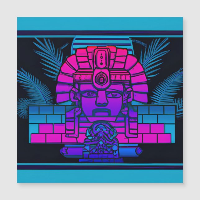 Faraón Synthwave (Anverso)