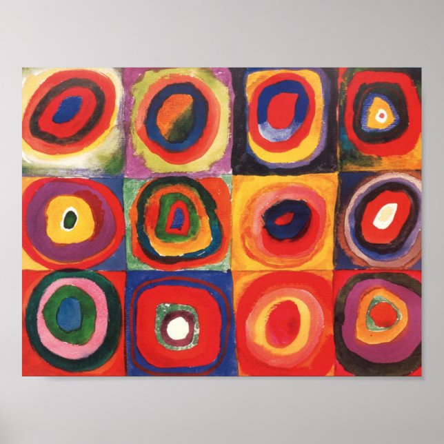 Farbstudie Quadrate - arte colorido (Frente)