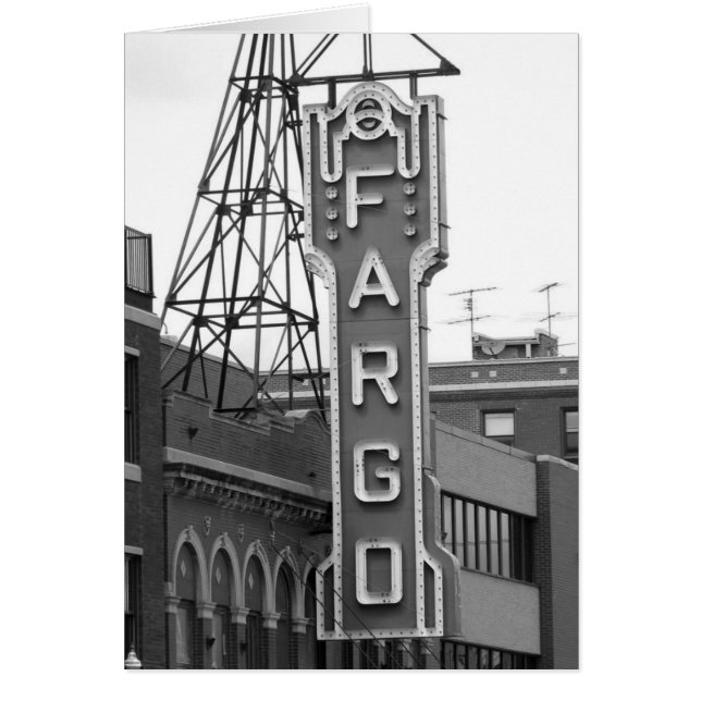 Fargo Movie Theater Placard (Frente)