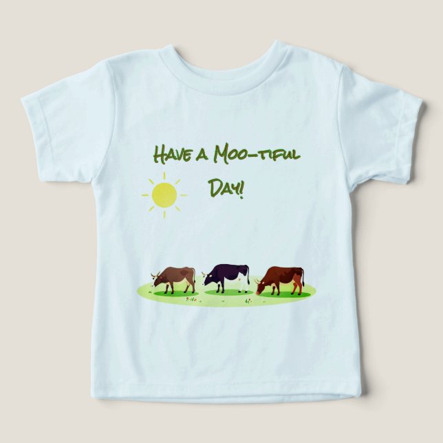 Farm Animals Cow T-Shirt (Diseño delantero )