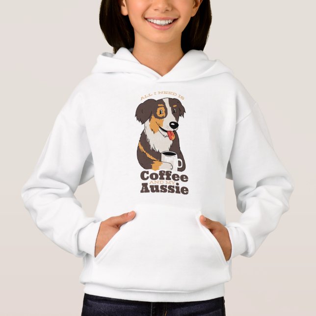 Farm Dog Aussie Shepherd Caffeine Lover Design (Anverso)