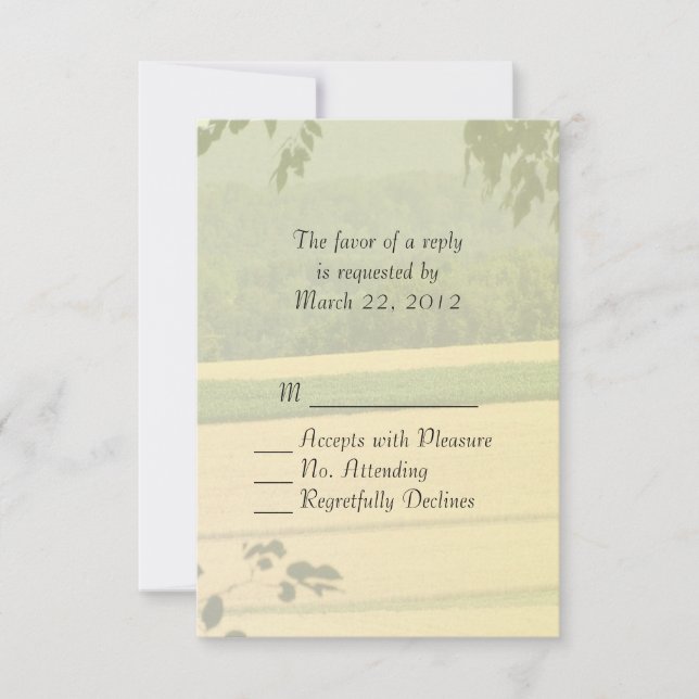 Farm Wedding RSVP (Anverso)
