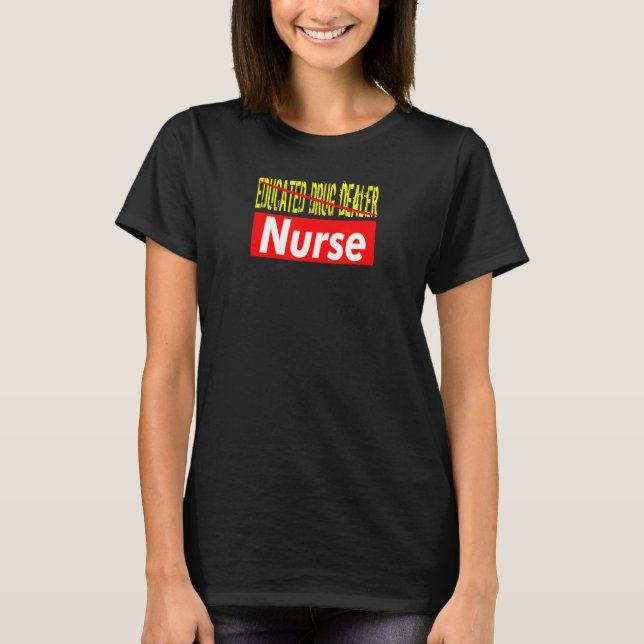 Farmacéutico traficante de drogas educado Camisa d (Anverso)