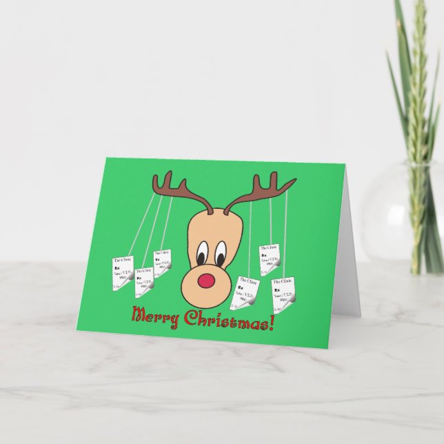 Farmacia de renos Feliz Navidad (Anverso)