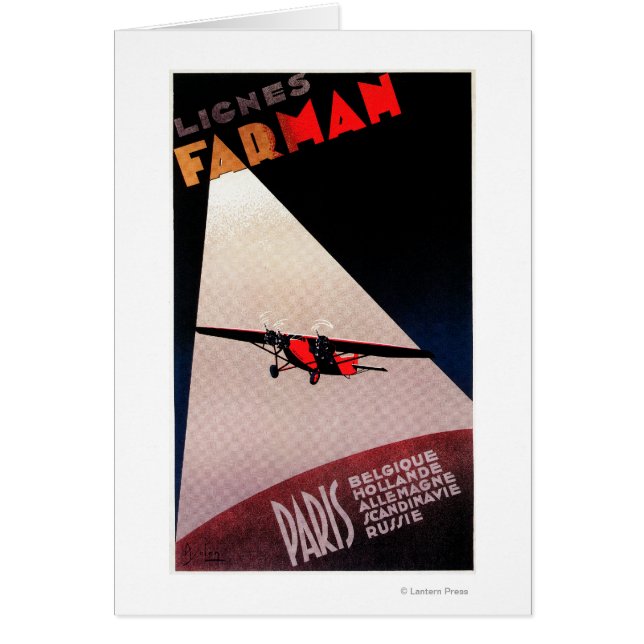 Farman Airlines Farman 300 Monoplane Promo Poster (Frente)