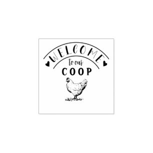 Farmhouse Hen   Sello de caucho personalizado
