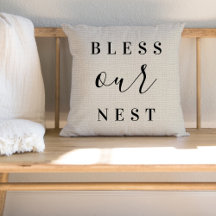 Farmhouse Linen bendice nuestro Cojín decorativo N