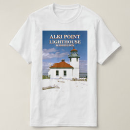 Faro Alki Point, camiseta de Seattle Washington