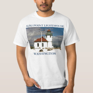 Faro Alki Point, camiseta de Seattle Washington
