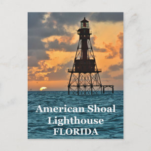 Faro Americano de Carro, postal de Florida