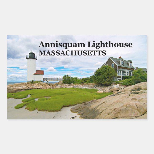 Faro Annisquam, Pegatinas de Massachusetts (Anverso)