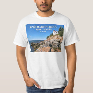 Faro bajo de la cabeza del puerto, camiseta de