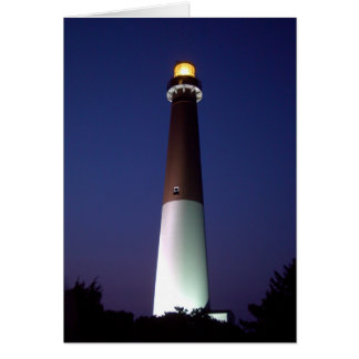 Faro Barnegat de noche
