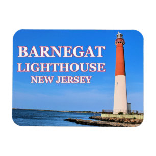 Faro Barnegat, imán fotográfico de Nueva Jersey