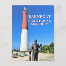 Faro Barnegat, postal de Nueva Jersey