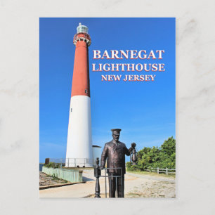 Faro Barnegat, postal de Nueva Jersey