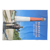 Faro Barnegat, toalla de té de Nueva Jersey