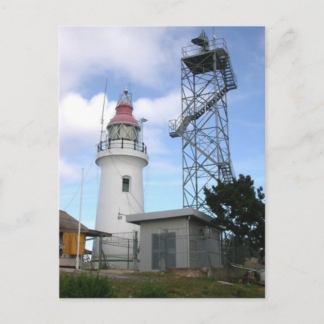 Faro Chacachacare, postal de Trinidad (Anverso)
