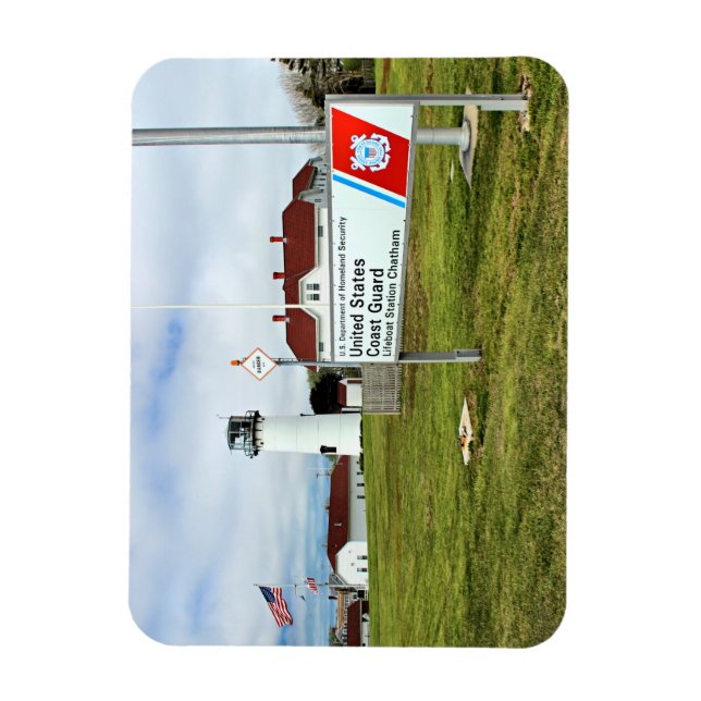 Faro Chatham, imán de Cape Cod Massachusetts (Vertical)