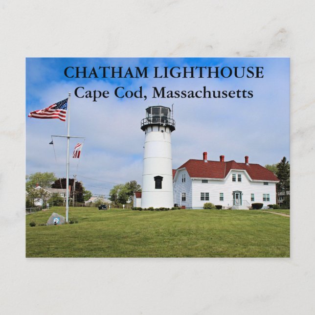 Faro Chatham, postal de Massachusetts (Anverso)