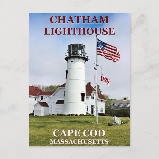 Faro Chatham, postal de Massachusetts (Anverso)