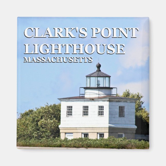 Faro Clark's Point, imán de Massachusetts (Frente)
