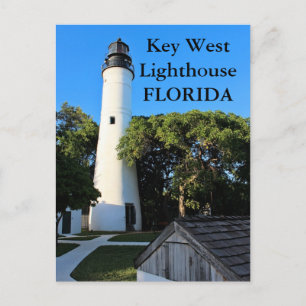 Faro clave oeste, postal de Florida
