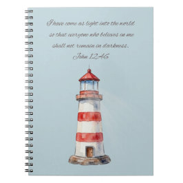 Faro con John 12:46 Cuaderno