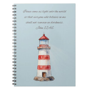 Faro con John 12:46 Cuaderno