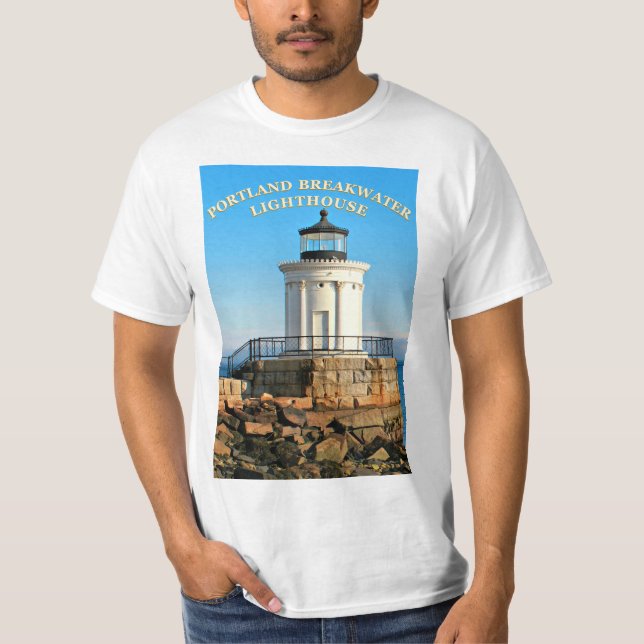 Faro de aguas residuales de Portland, camiseta Mai (Anverso)