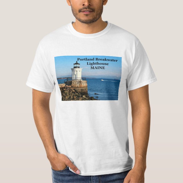 Faro de aguas residuales de Portland, camiseta Mai (Anverso)