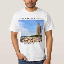 Faro de Avery Point, camiseta de Connecticut