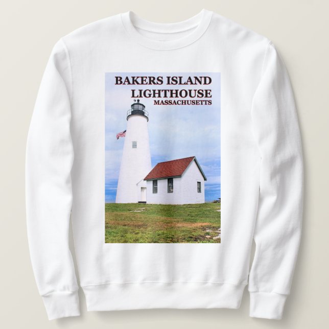 Faro de Bakers Island, camiseta sudadera de Massac (Anverso del diseño)